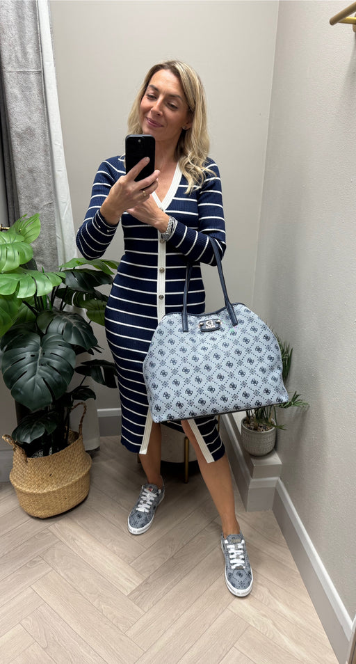 Guess neda jacquard tote bag jp965424