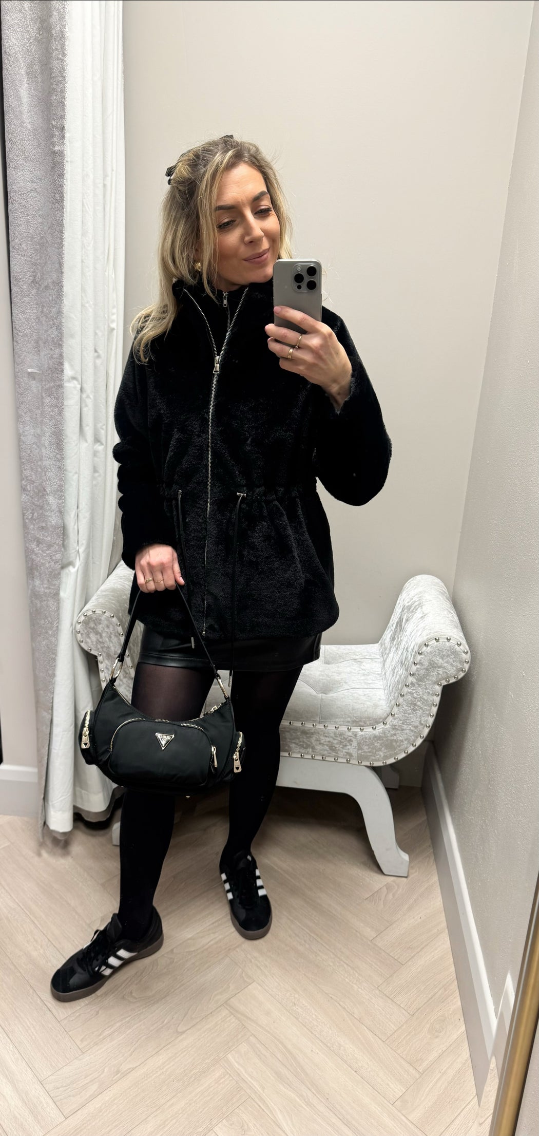 Guess black eco Gemma shoulder bag EYG839517