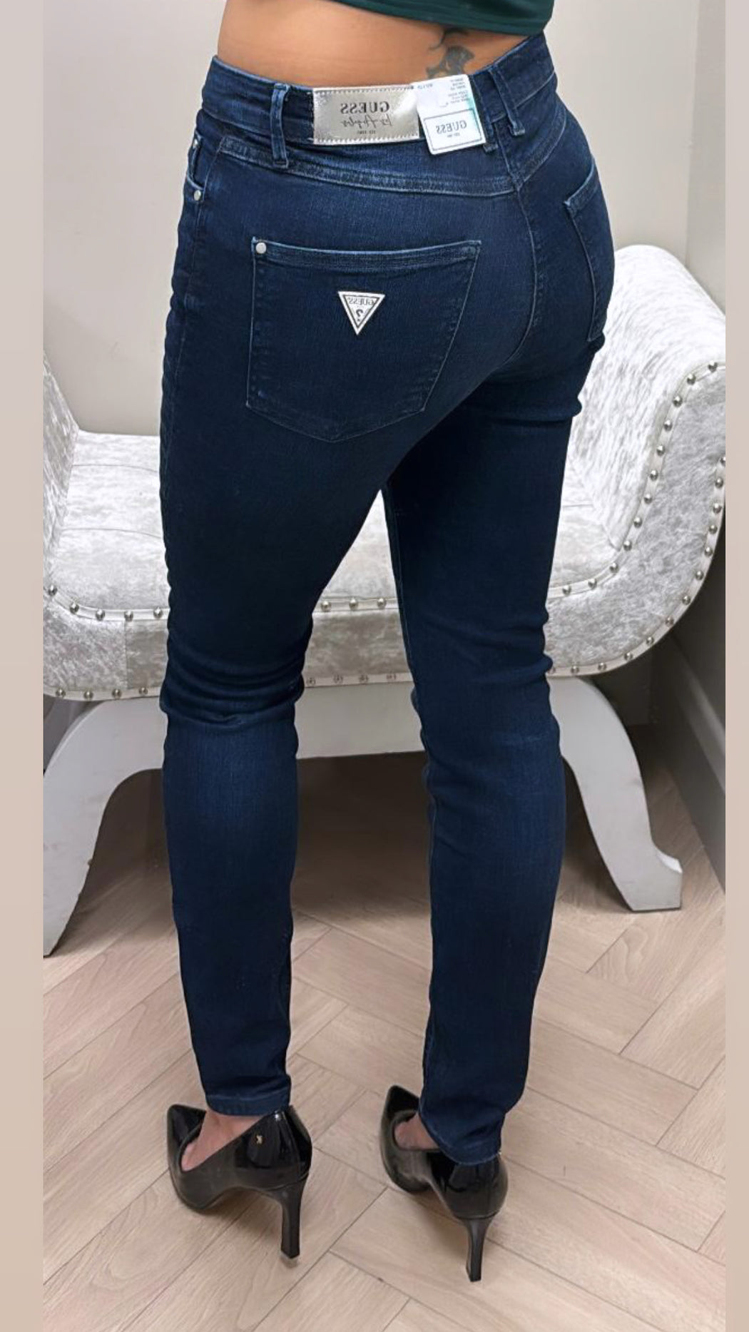 Guess 1981 Skinny High Jeans. W5BA46D0791 nof4