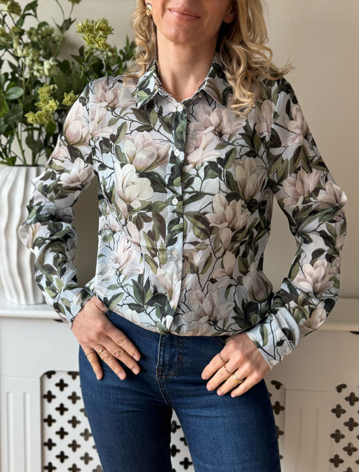 Guess green print shirt w6rh73wdw82 -PM6A