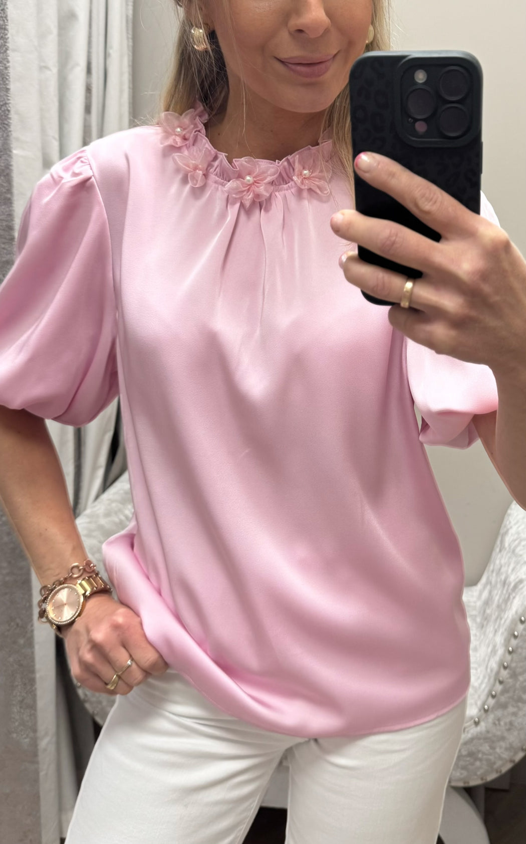 Elsie pink top