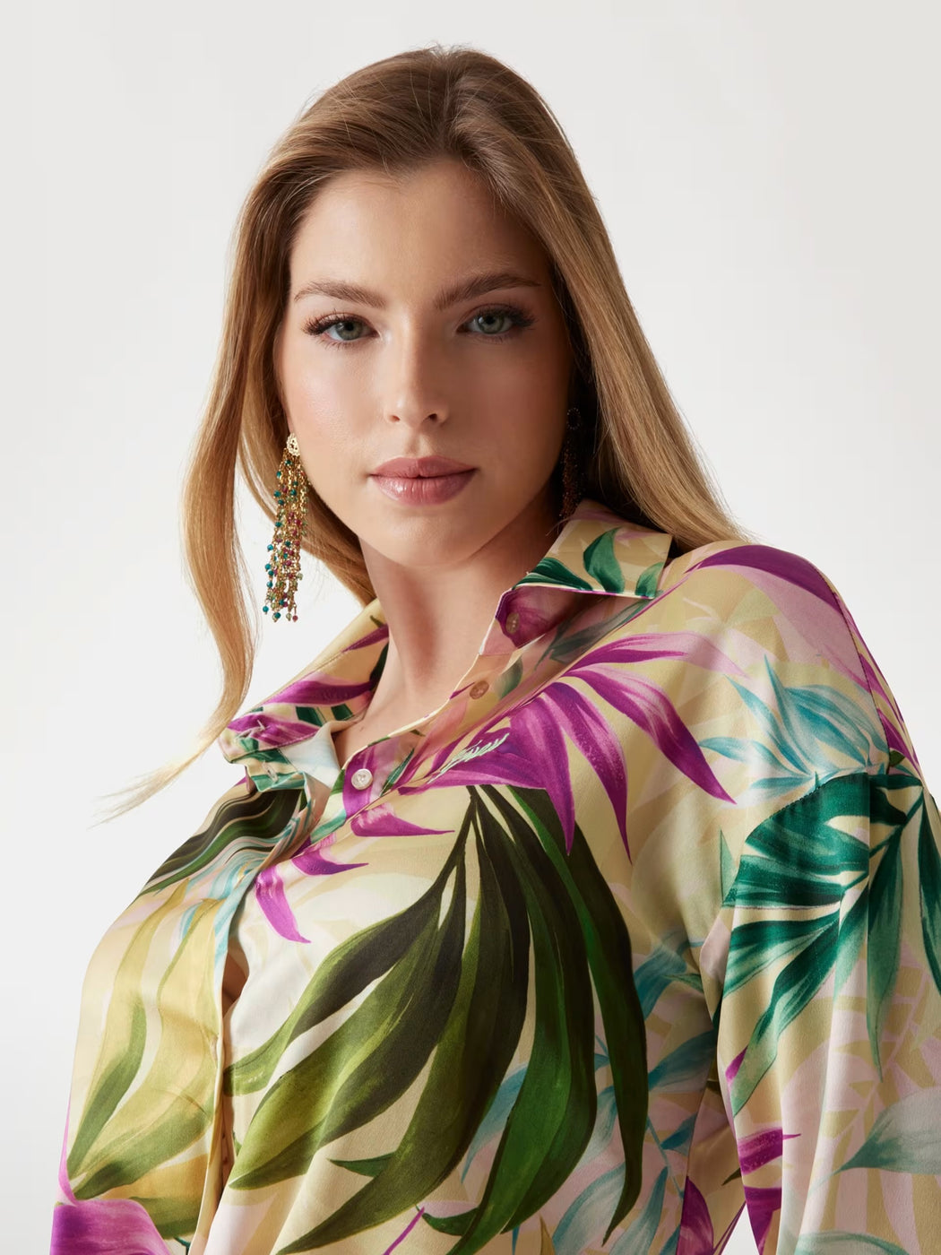 Guess clouis floral shirt W5GH0IWH9C2