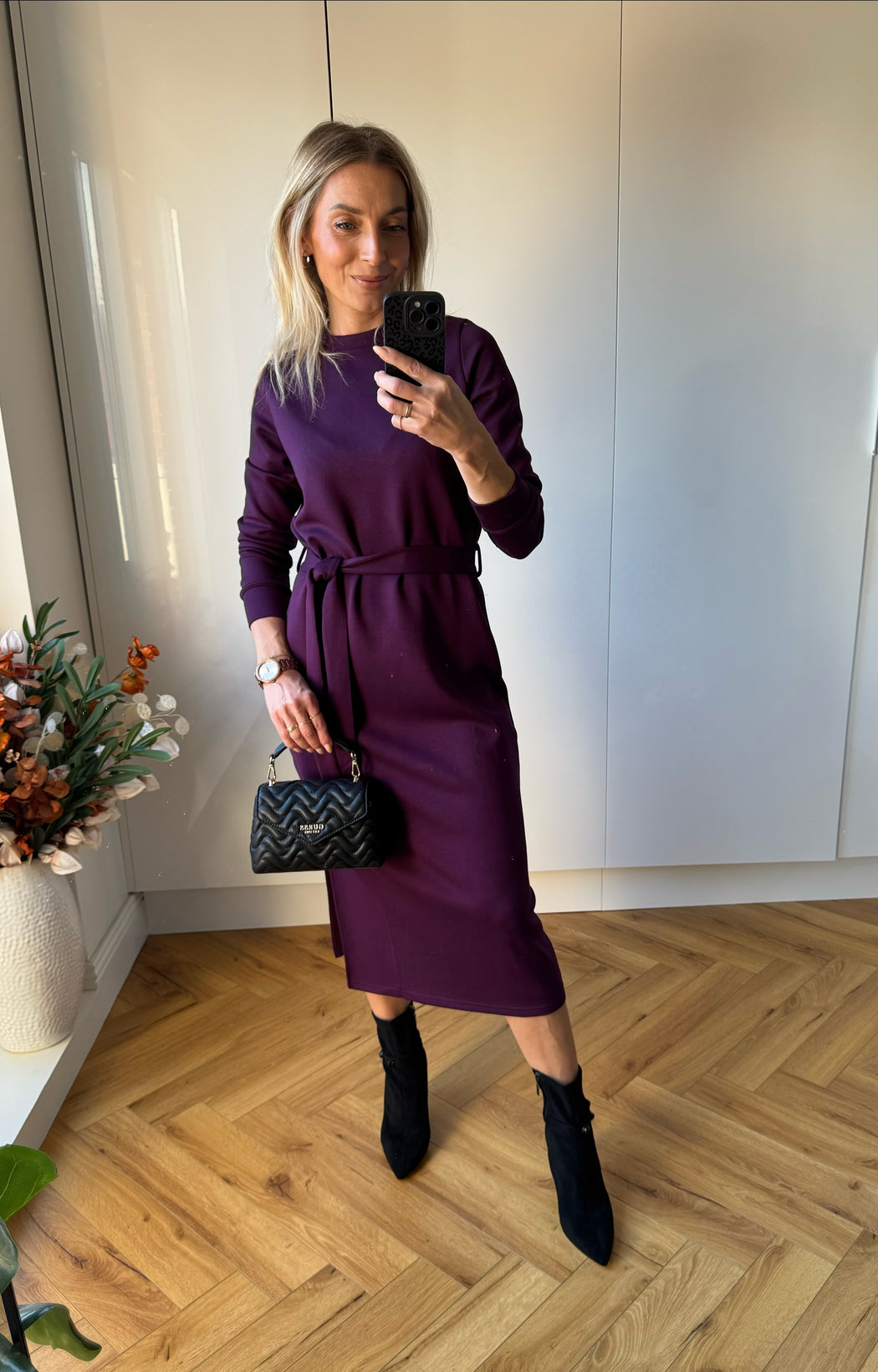 Lynette Dress Plum