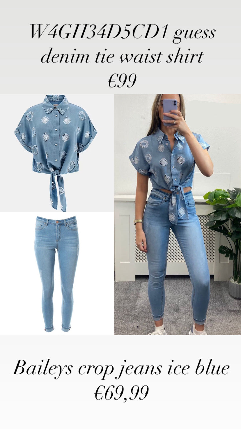 Baileys crop jeans ice blue