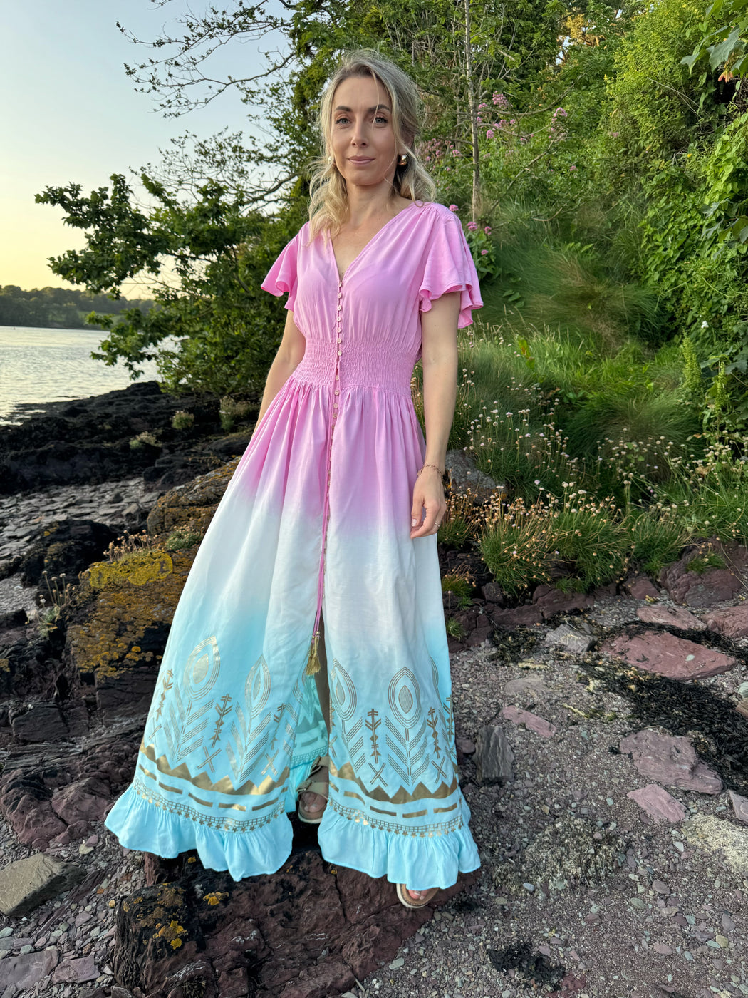 Maeve two tone maxi