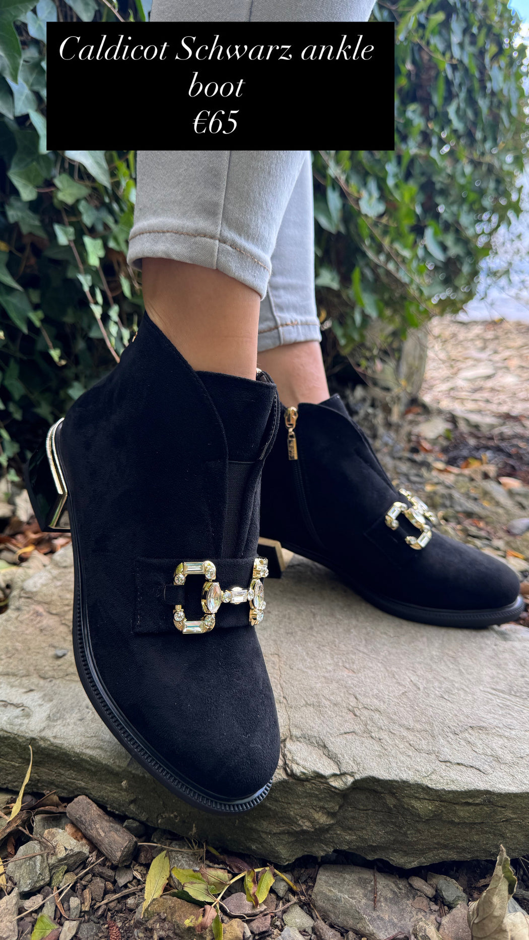 Caldicot Schwarz ankle boot
