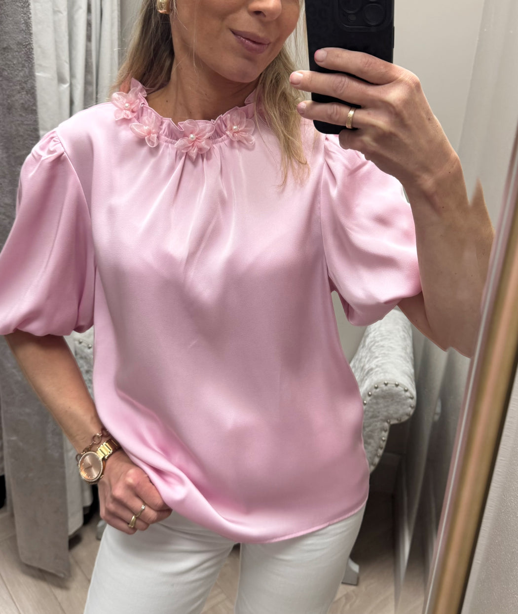 Elsie pink top