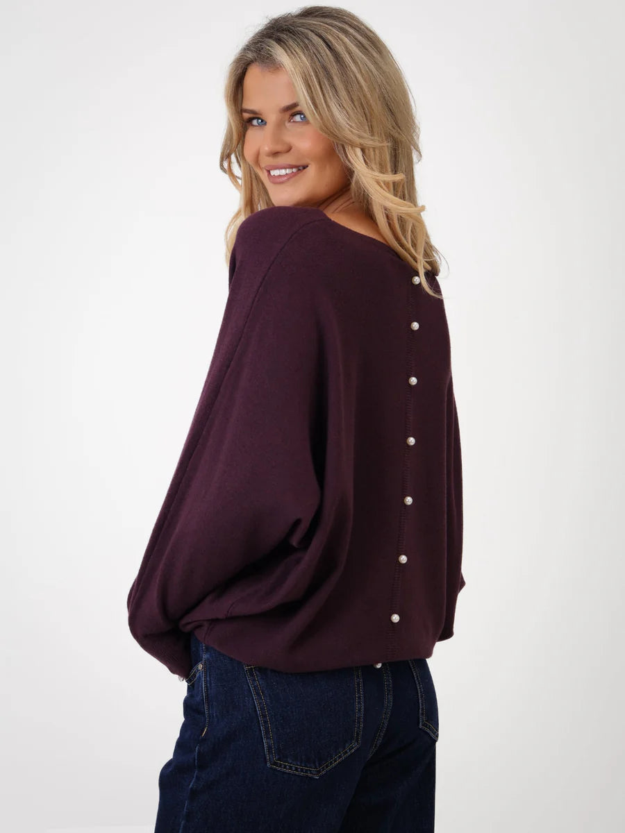 Elba pearl mulberry knit