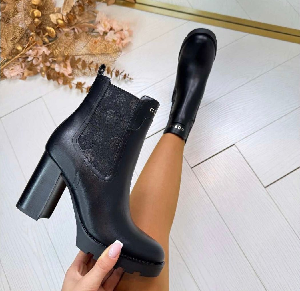 Guess Black Logo Boots FLFNLLELE10