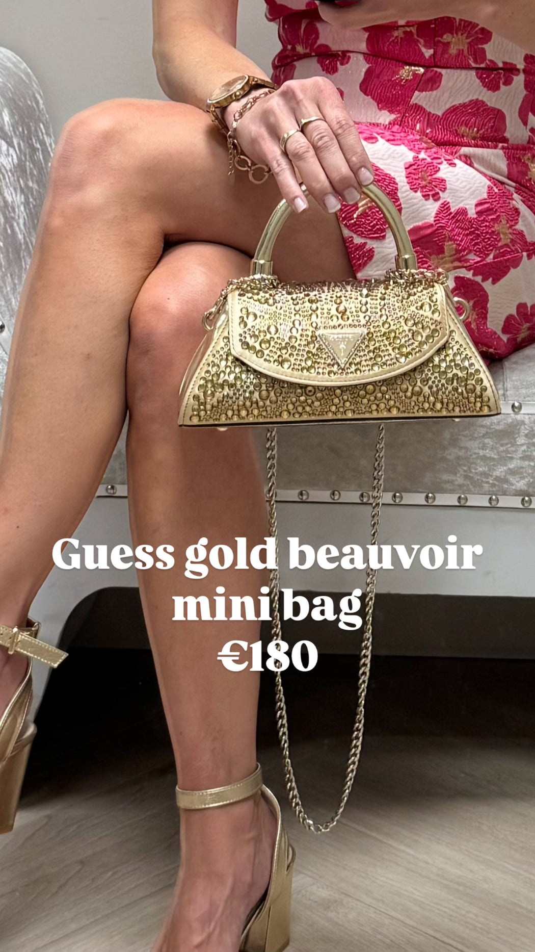 Guess gold beauvoir mini bag ZG952878
