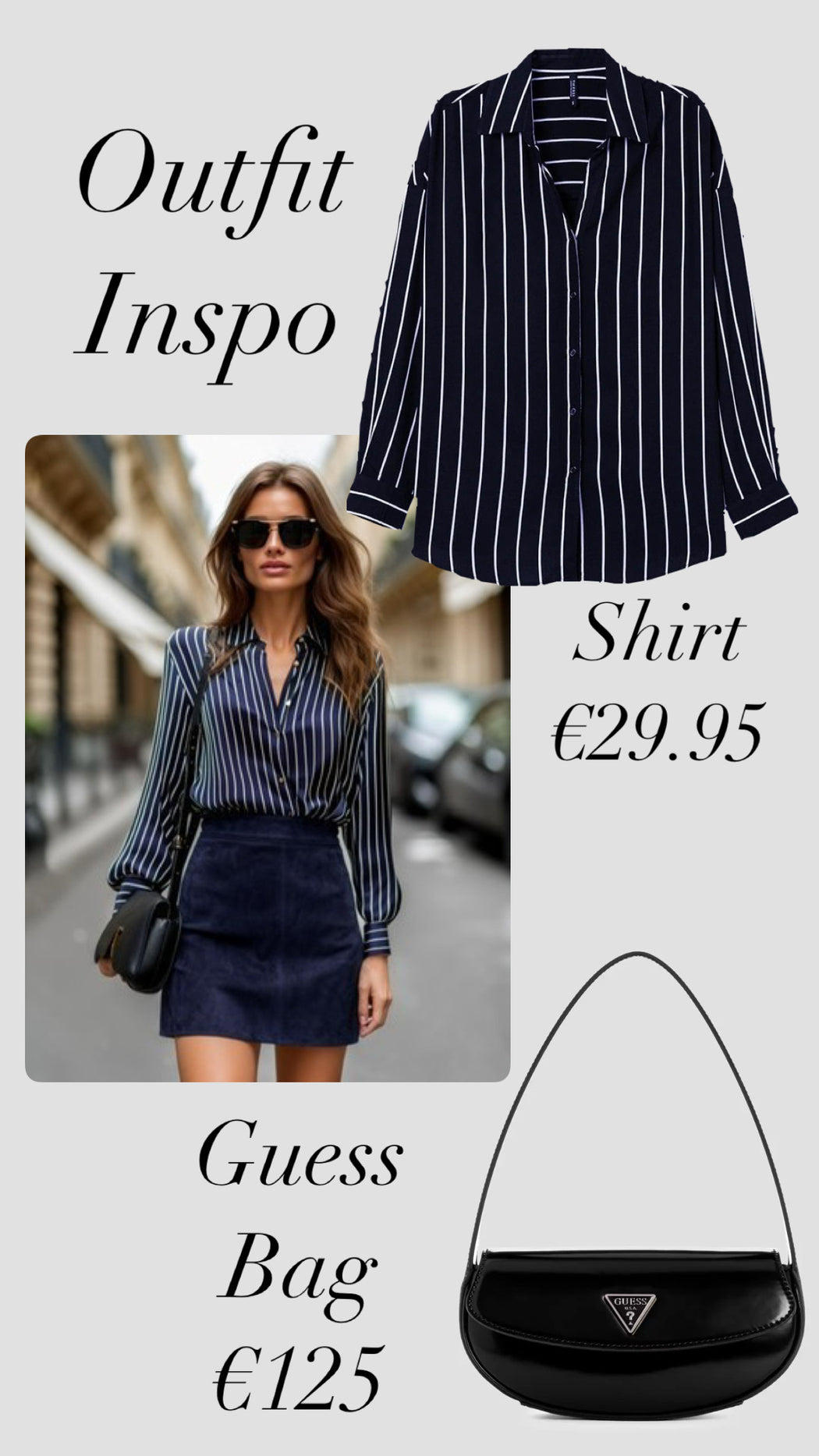 Buarque navy striped shirt