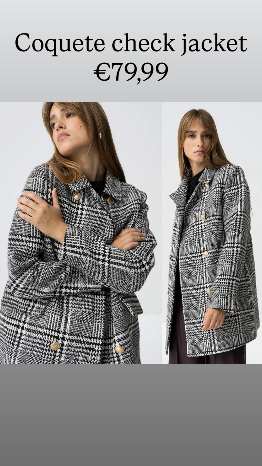 Coquete check jacket