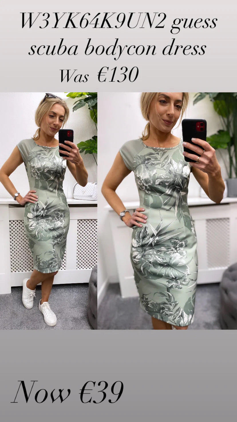 W3YK64K9UN2 guess scuba bodycon dress