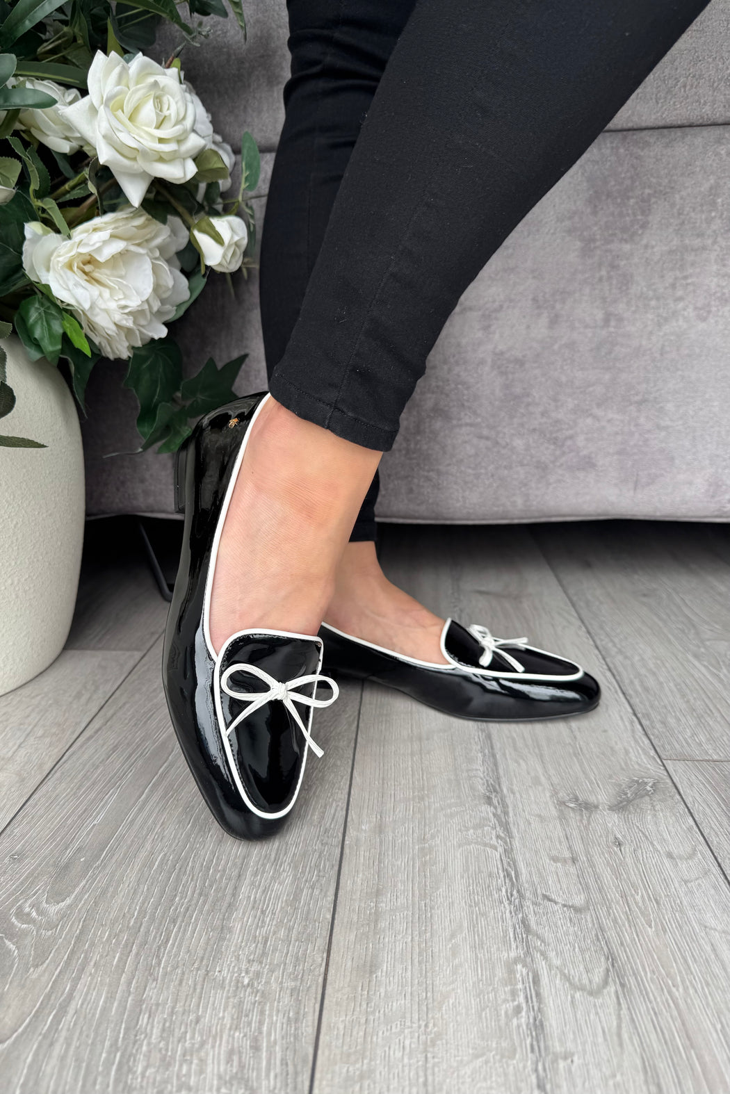 Flitton schwarz shine loafer