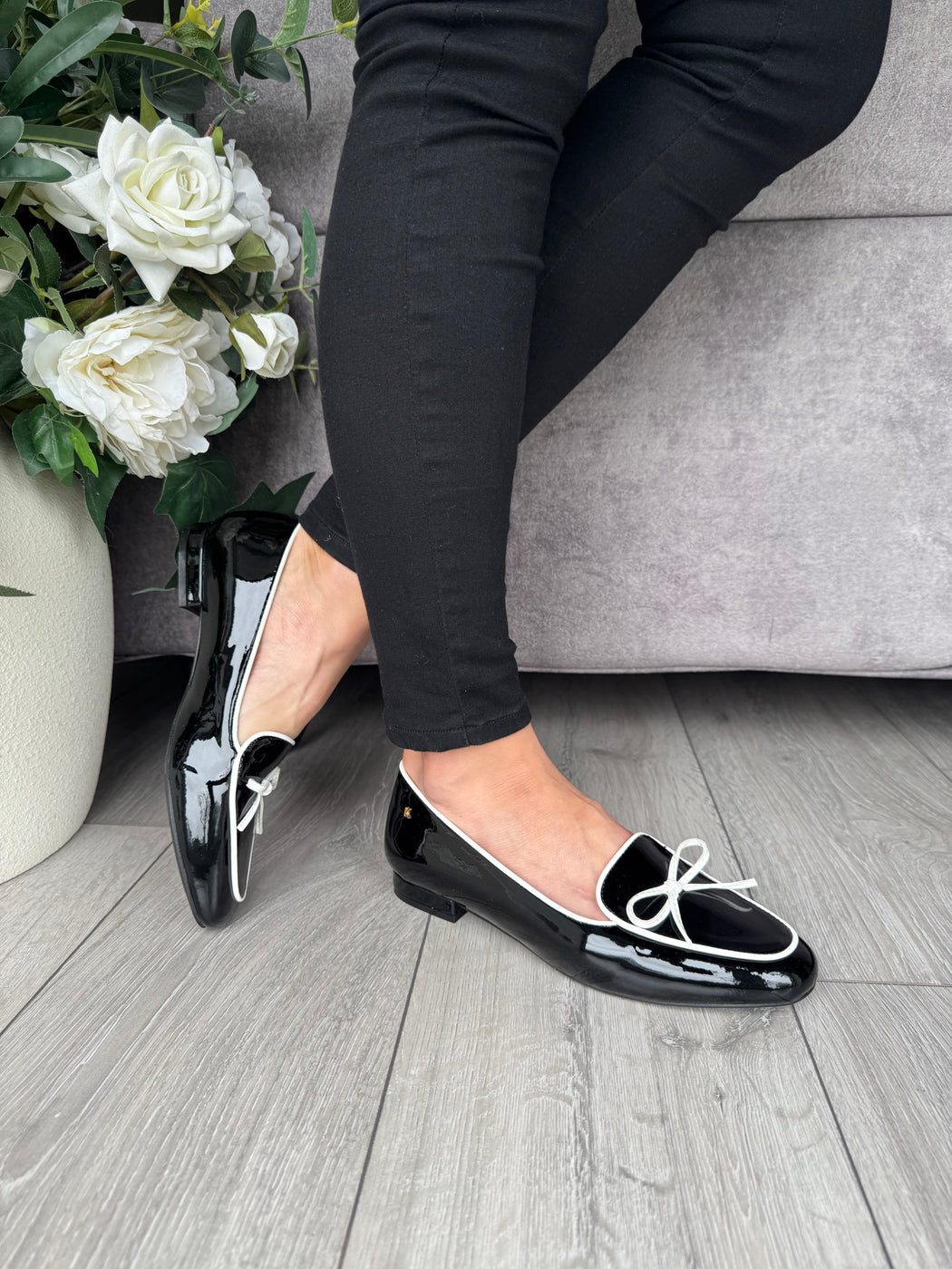 Flitton schwarz shine loafer