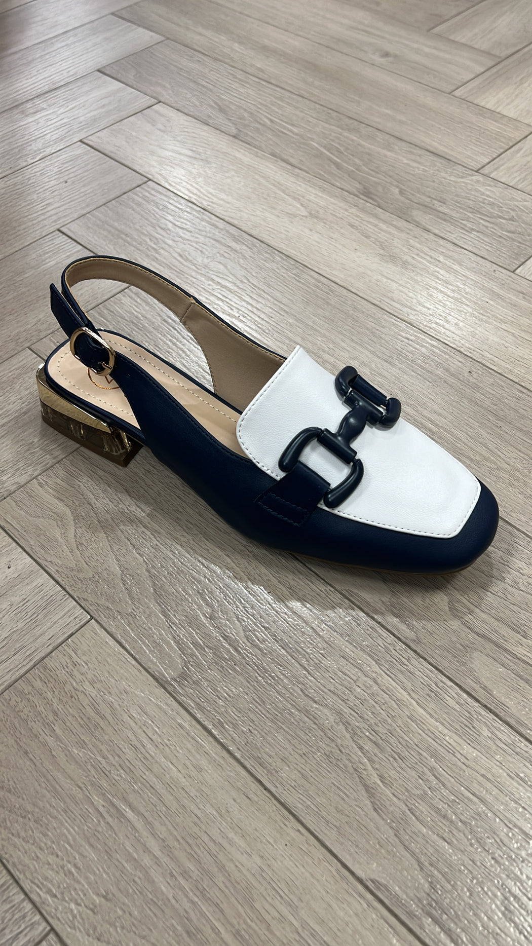 Diraz one cobalt mix sling backs