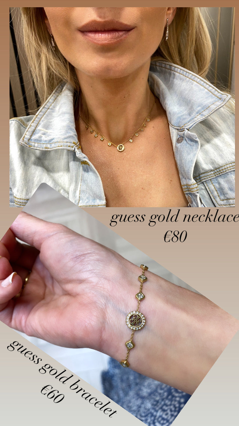 JUBN04155 guess gold necklace