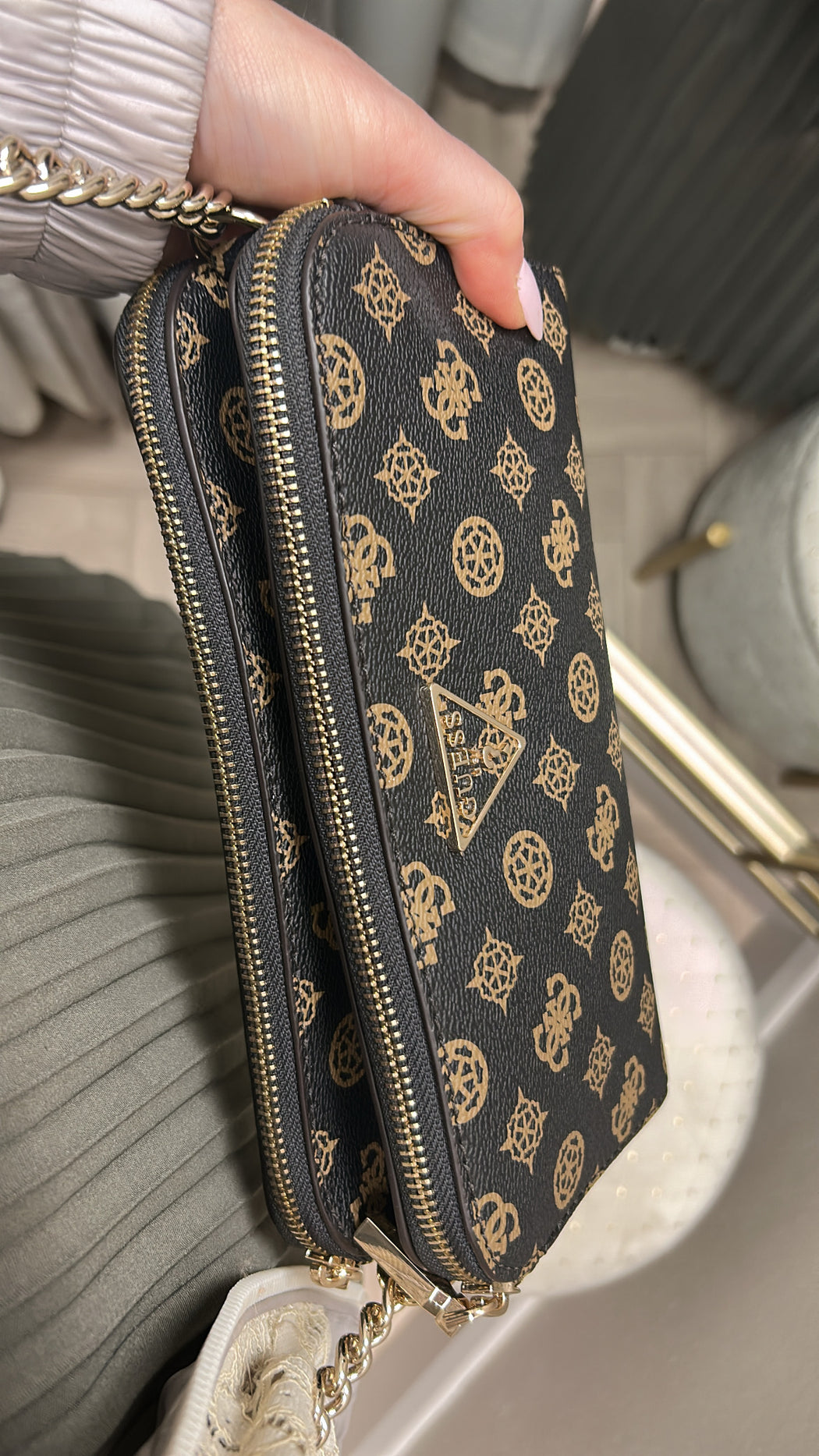 Guess mocha logo Eco Erica crossbody ESG951012