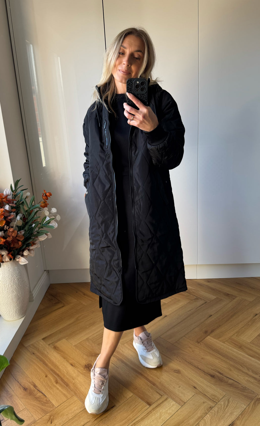 Casey Longline Coat Black