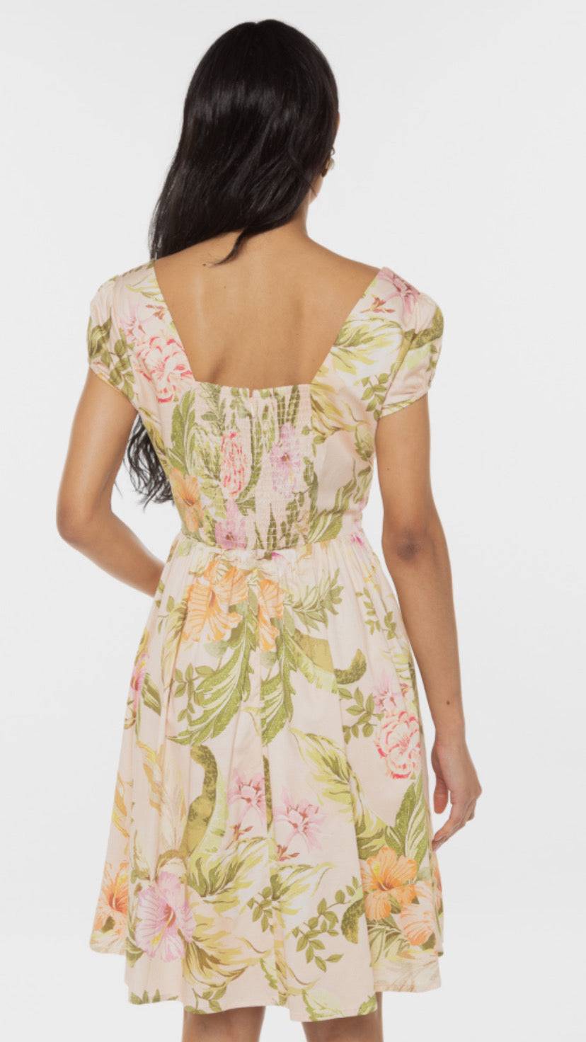 Floral karida Guess sweetheart dress