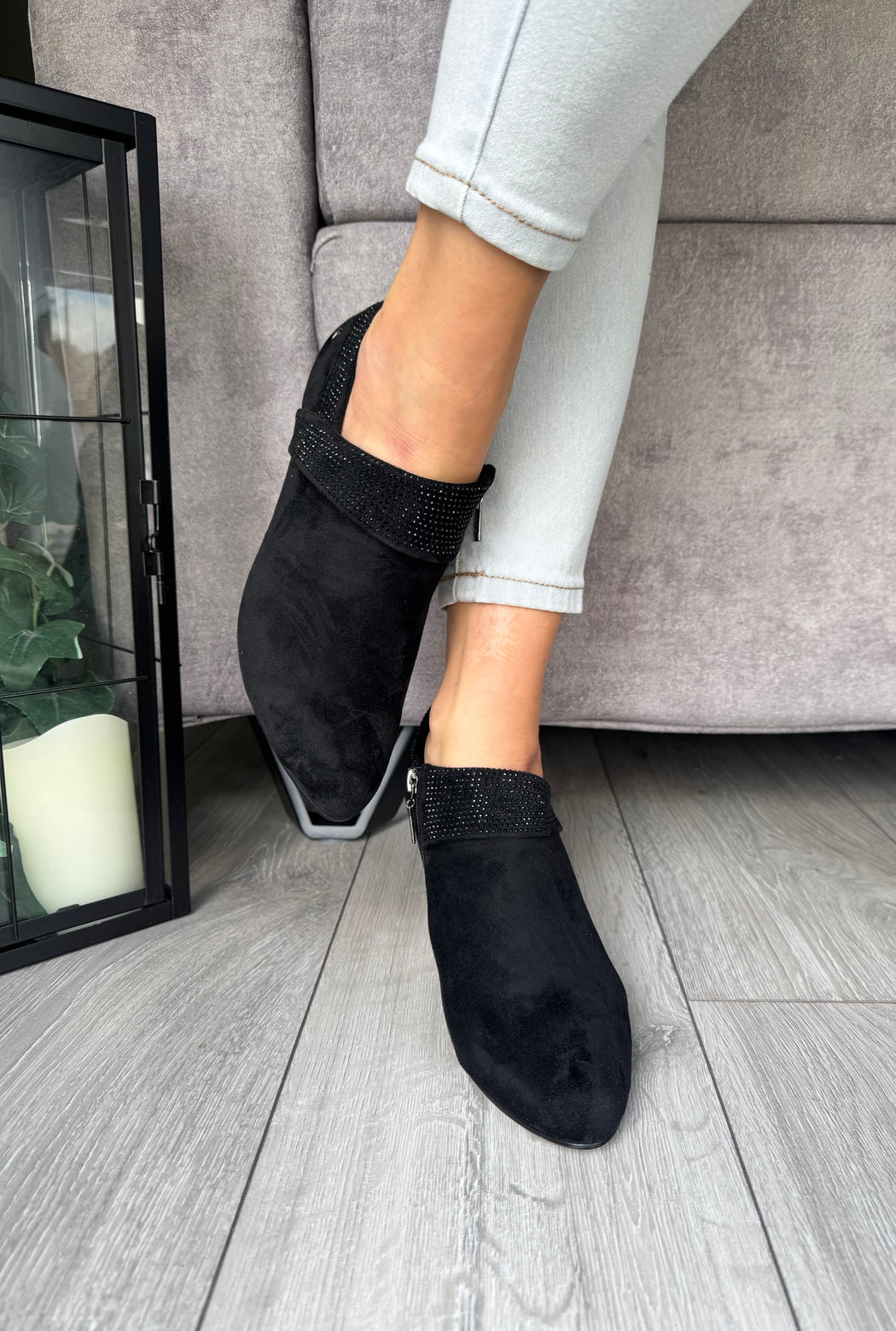 Blaina schwarz sparkle boot