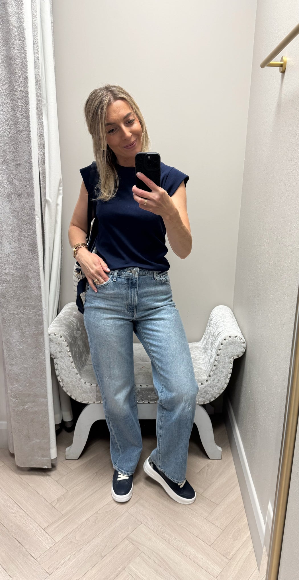 Guess Jodi high rise wide leg jean
