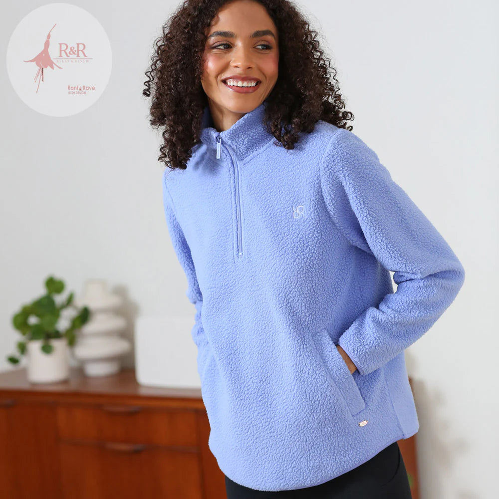 Angie Half Zip Blue