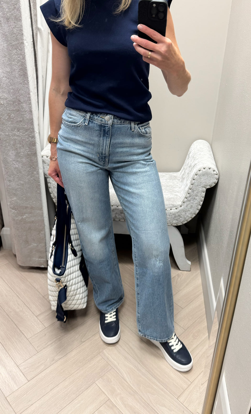 Guess Jodi high rise wide leg jean