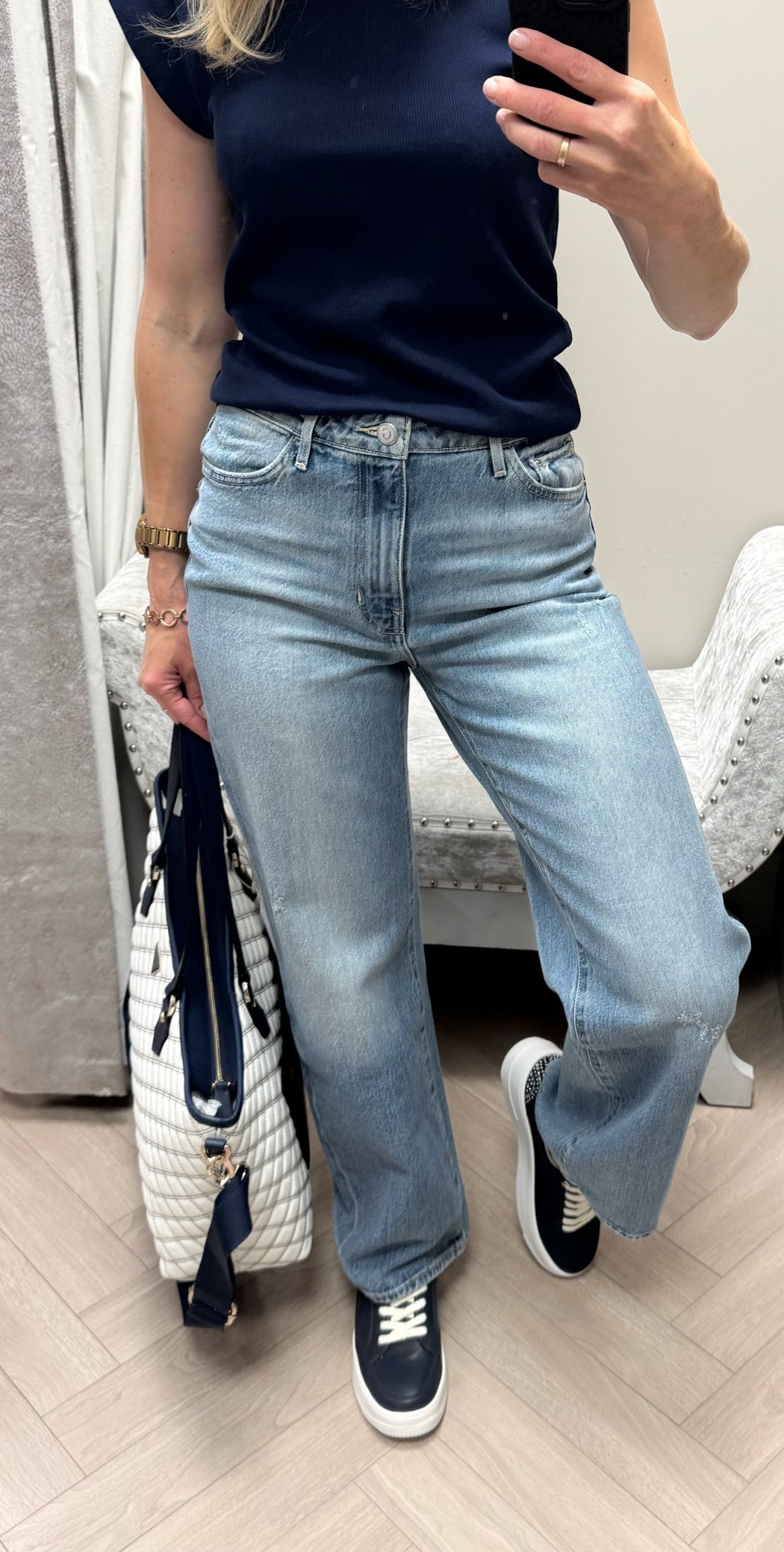 Guess Jodi high rise wide leg jean