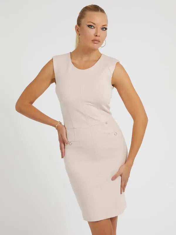 W3yk40kbjp2 guess sleeveless blush bodycon dress