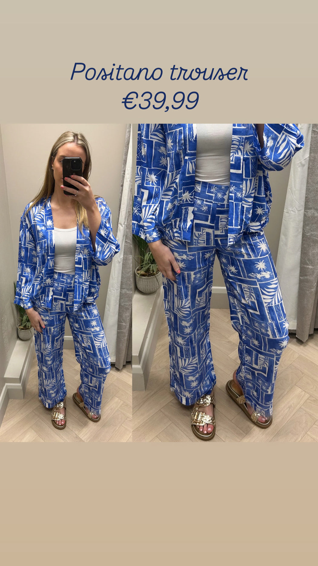 Positano wide leg trouser