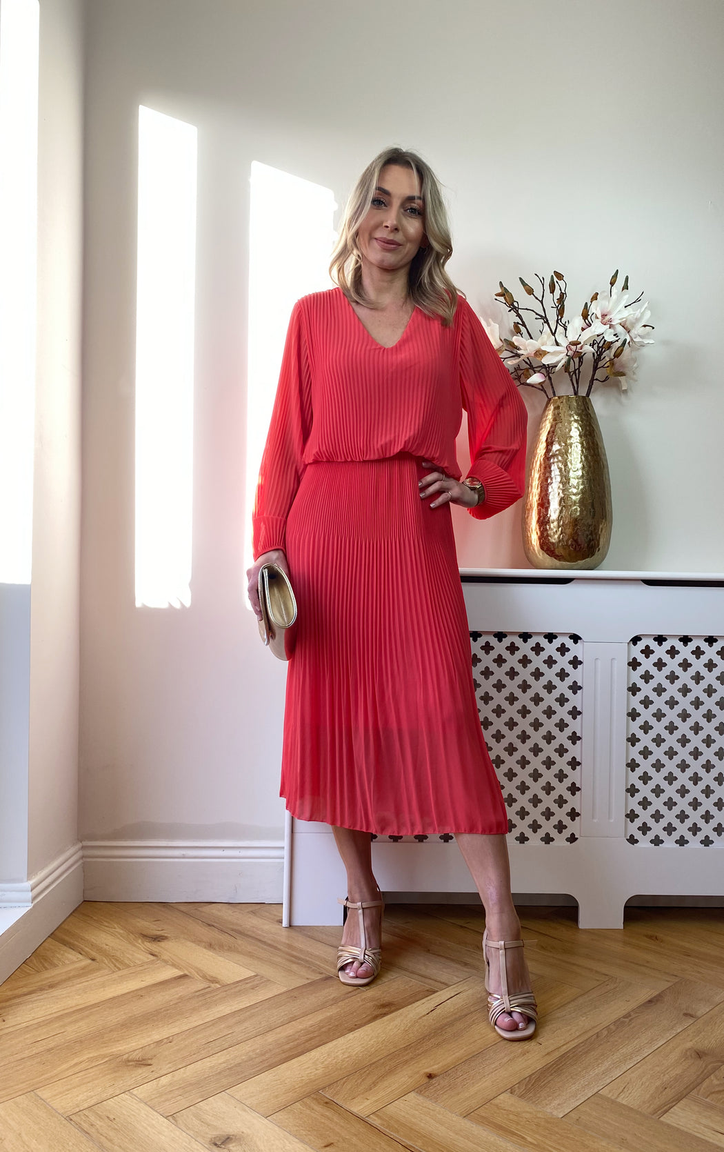 Jessica dress - coral