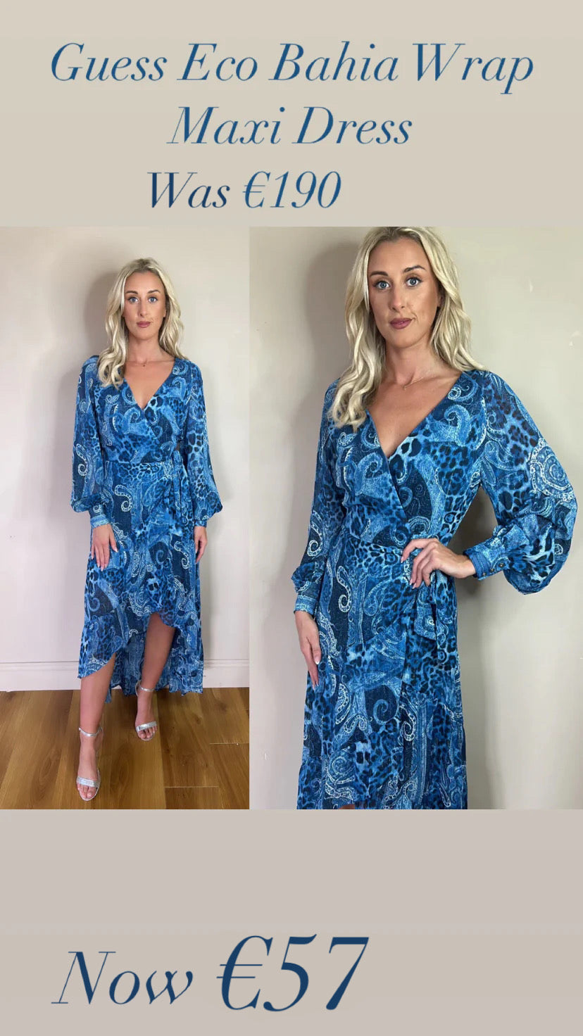Guess Eco Bahia Wrap Maxi Dress