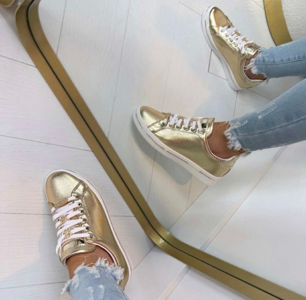 Guess gold sneaker FLTSS3LEL12
