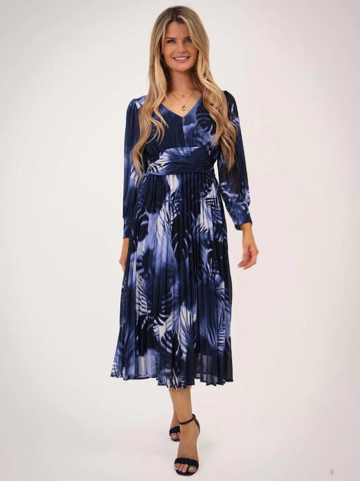 HANNAH DRESS IN NAVY PRINT