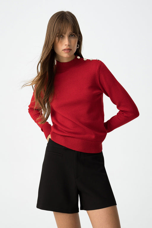 Red Bauhaus knit