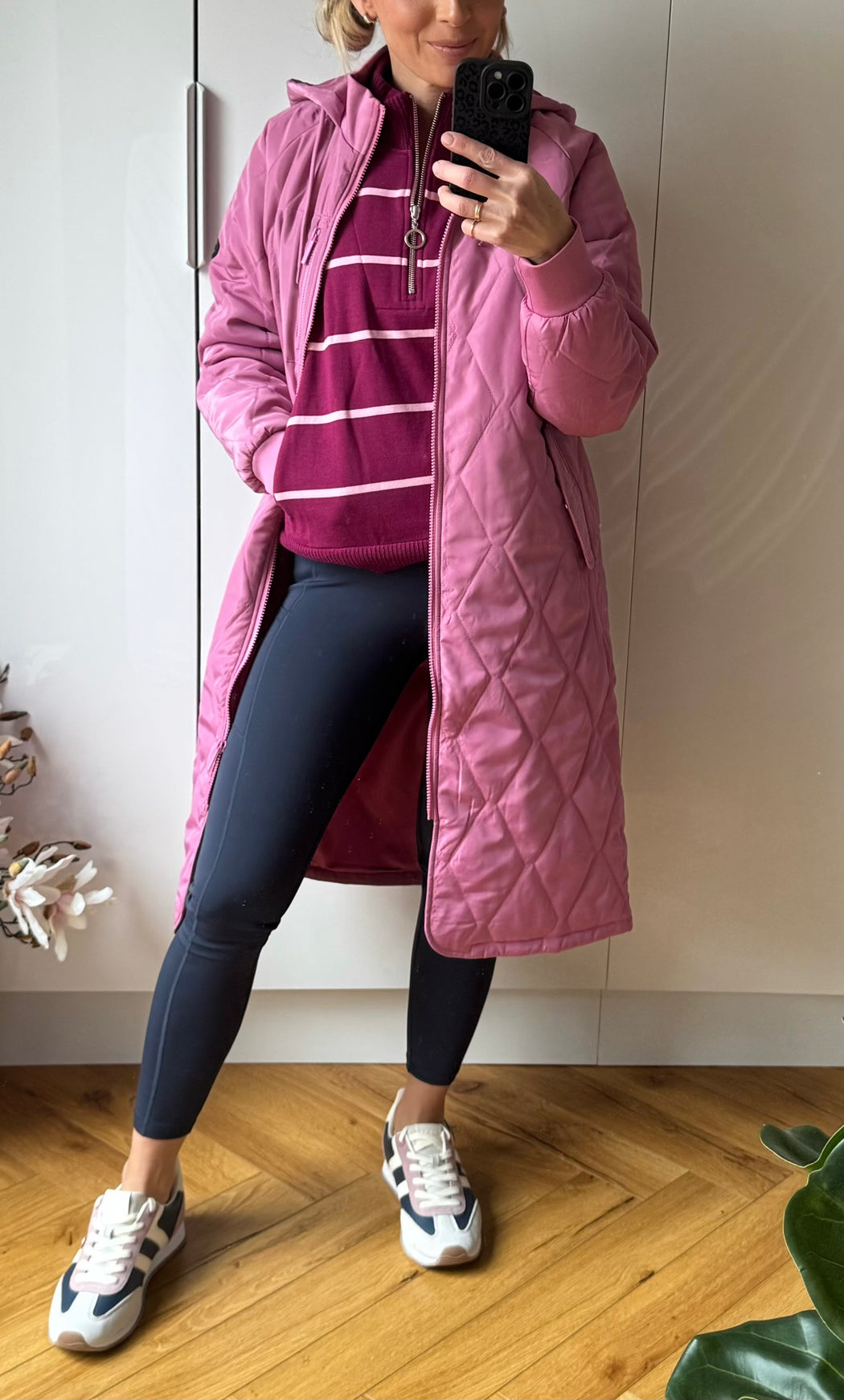 Casey Longline Coat Berry