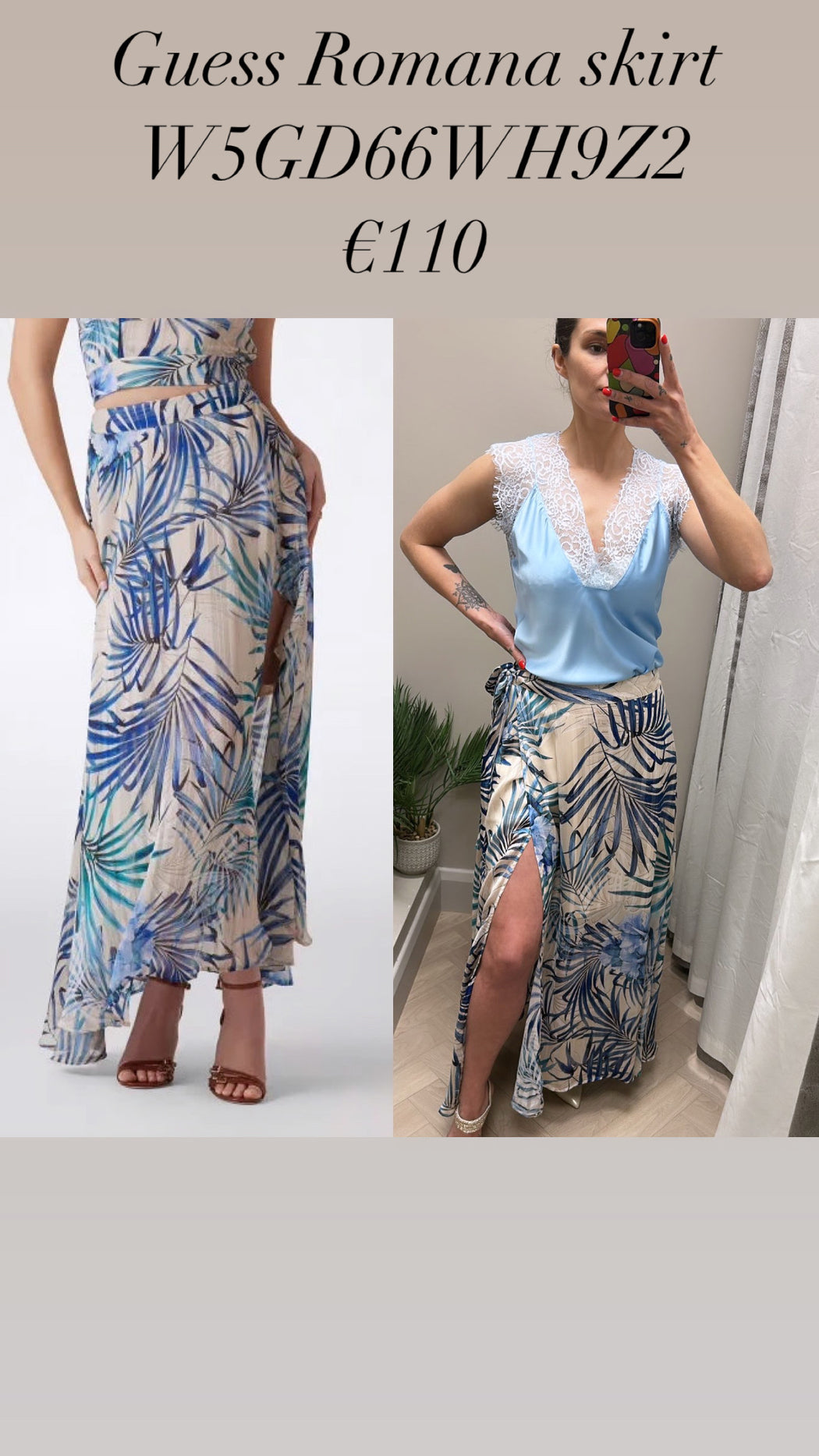 Guess Romana skirt W5GD66WH9Z2