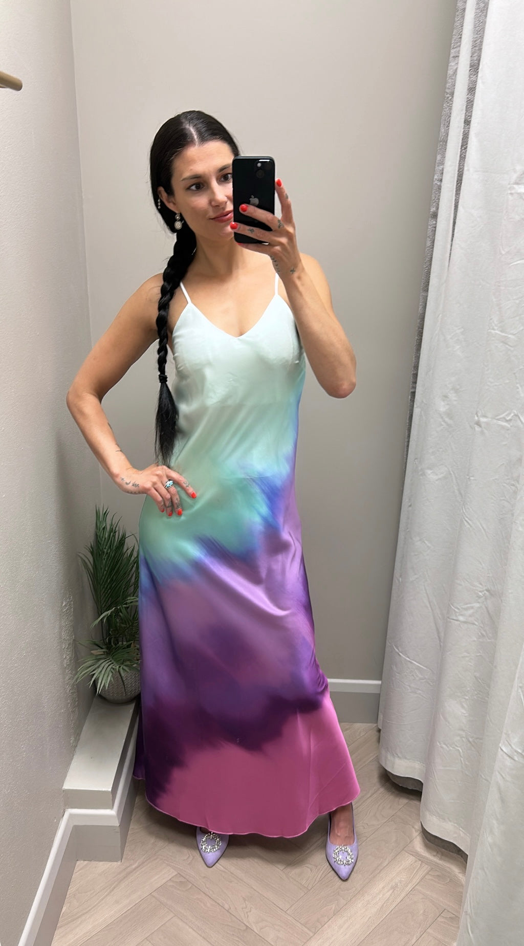 Lexi satin slip dress