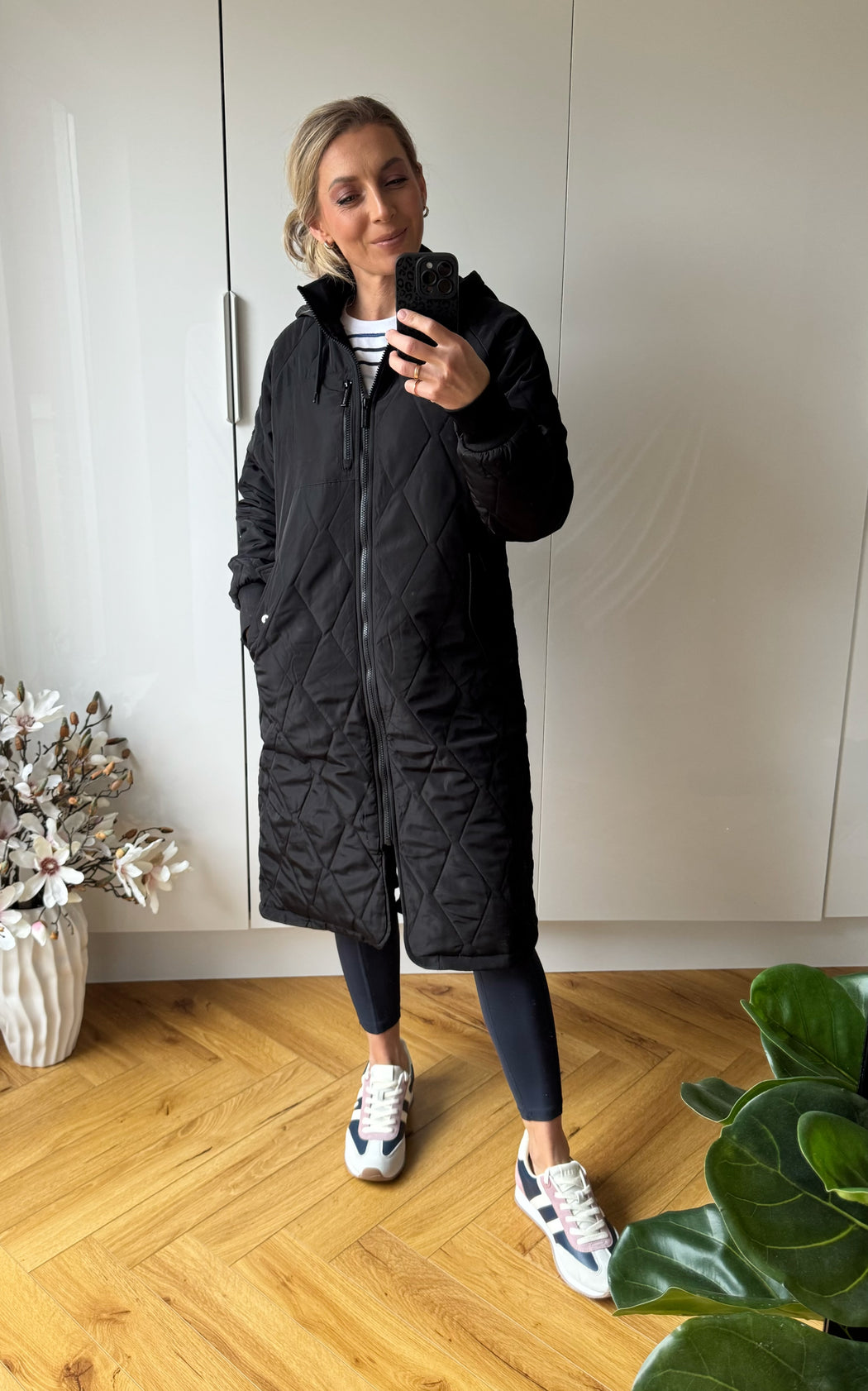 Casey Longline Coat Black