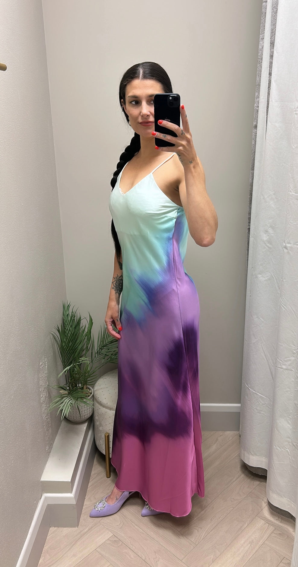 Lexi satin slip dress