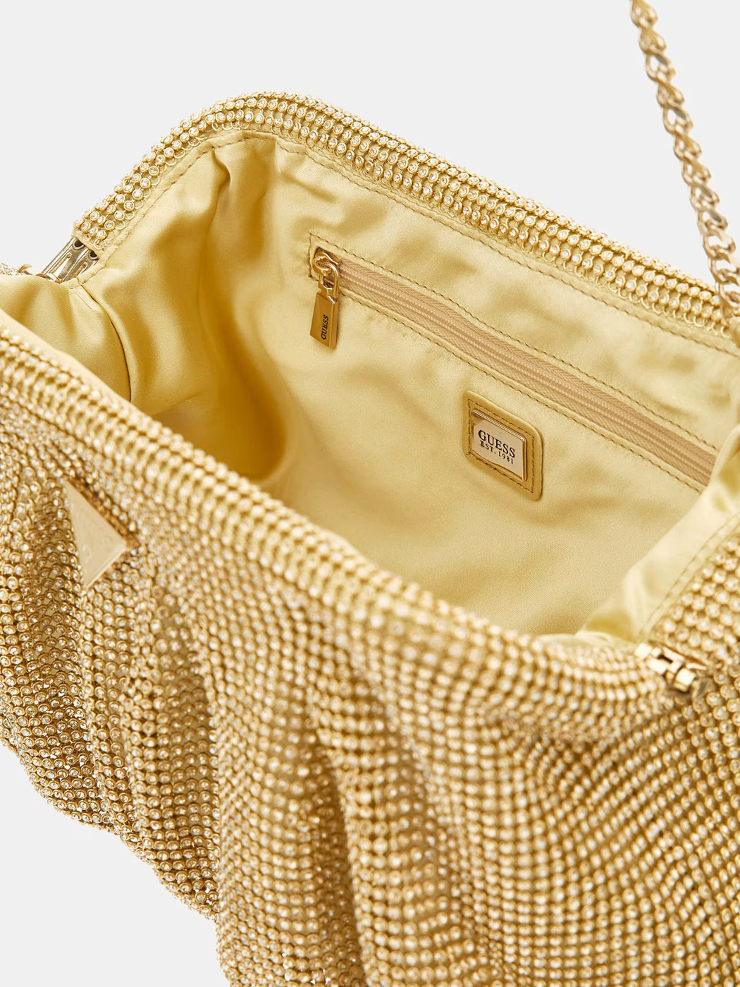 Guess gold zalina clutch bag
