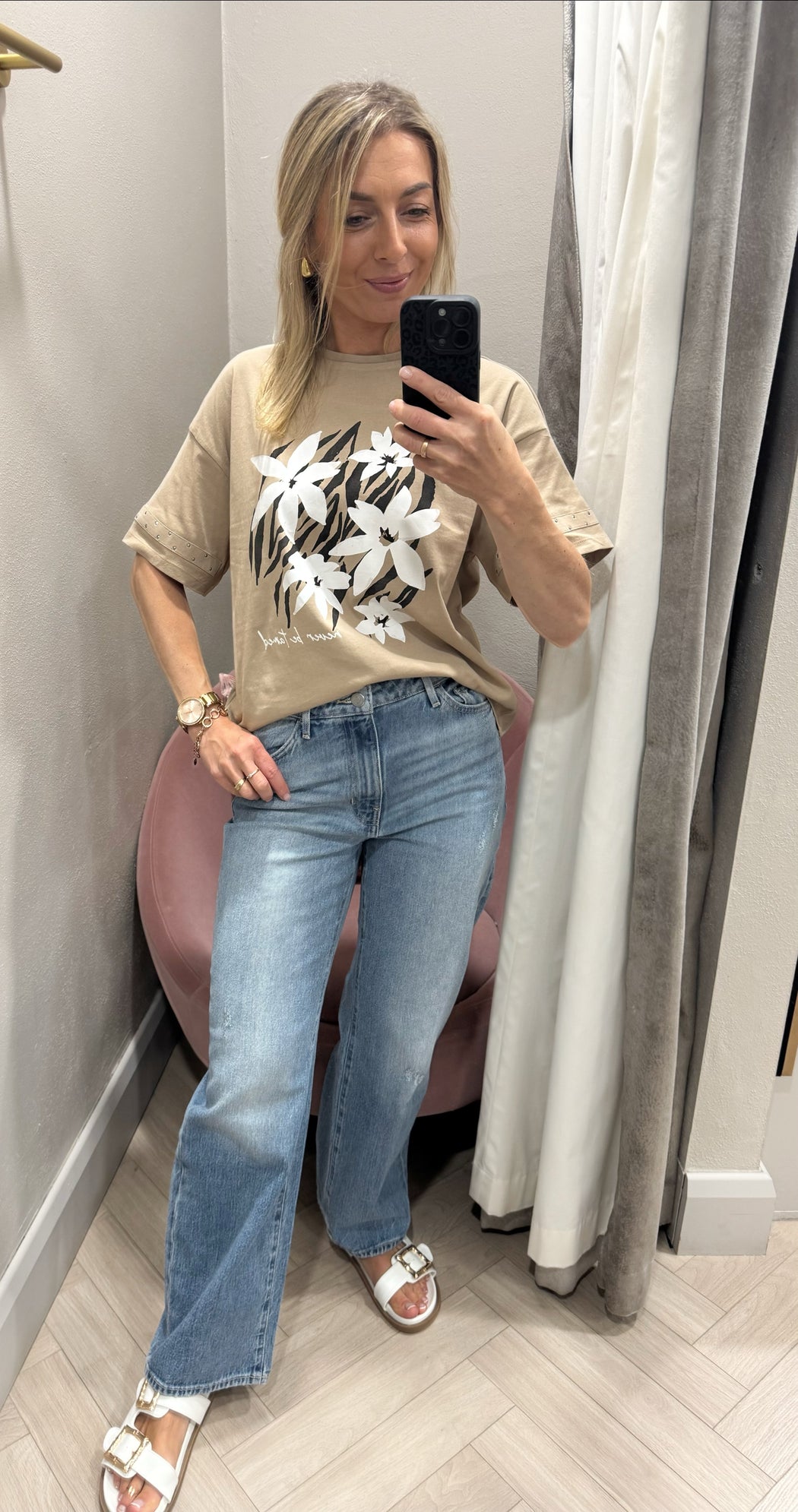 Guess Jodi high rise wide leg jean