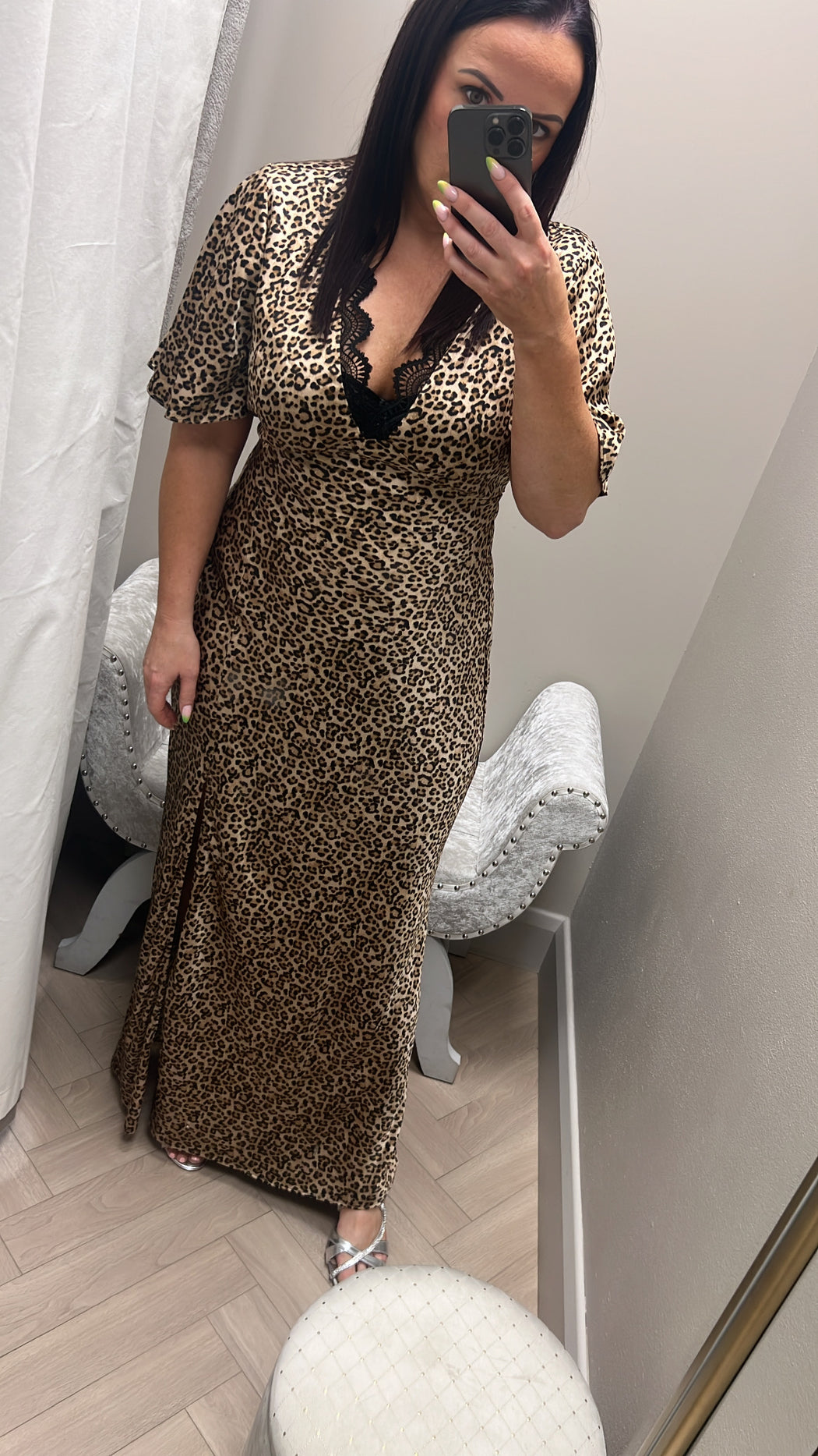 Guess Martine leopard print dress w5yk01whez2
