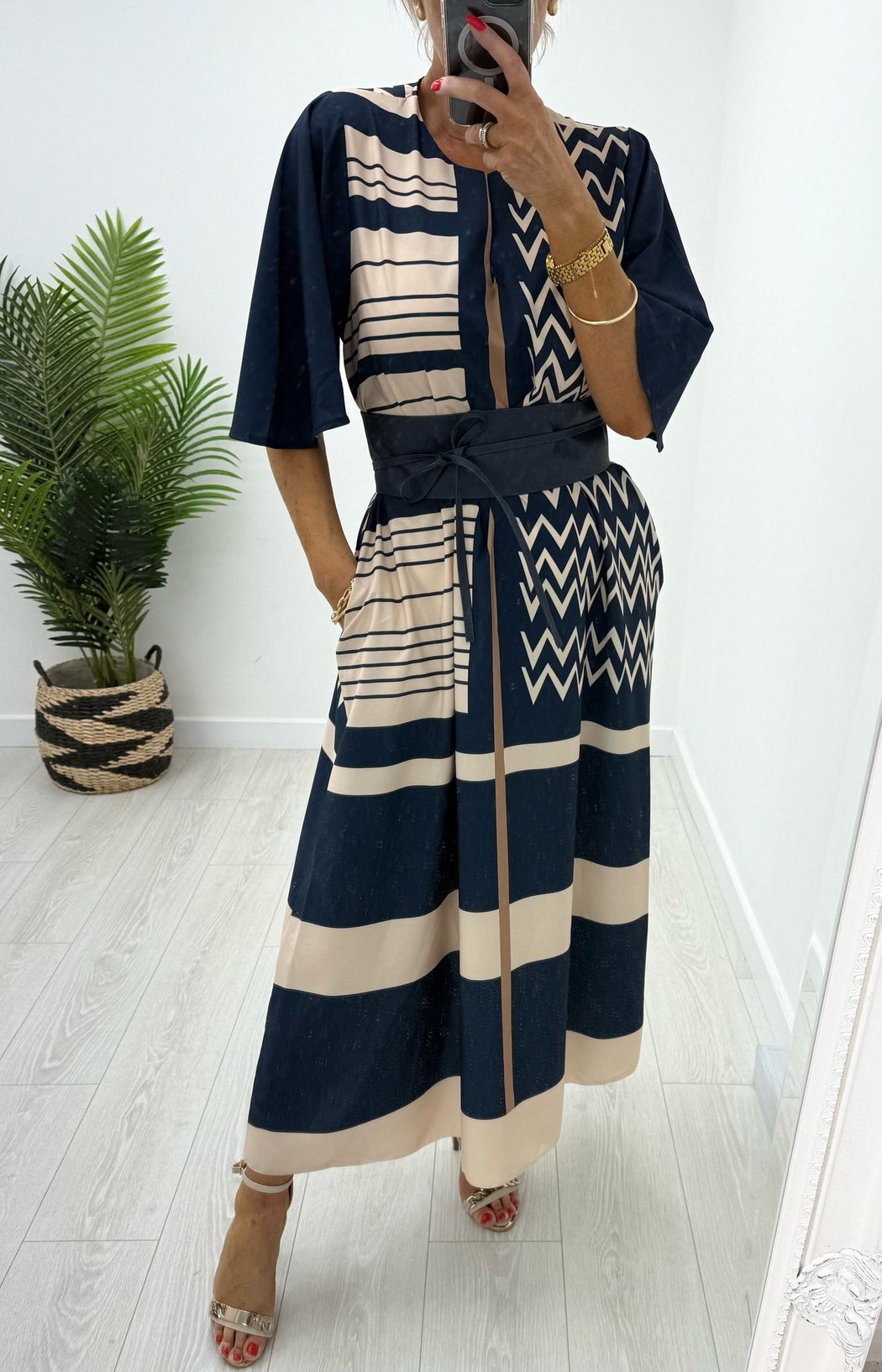 Picasso navy dress