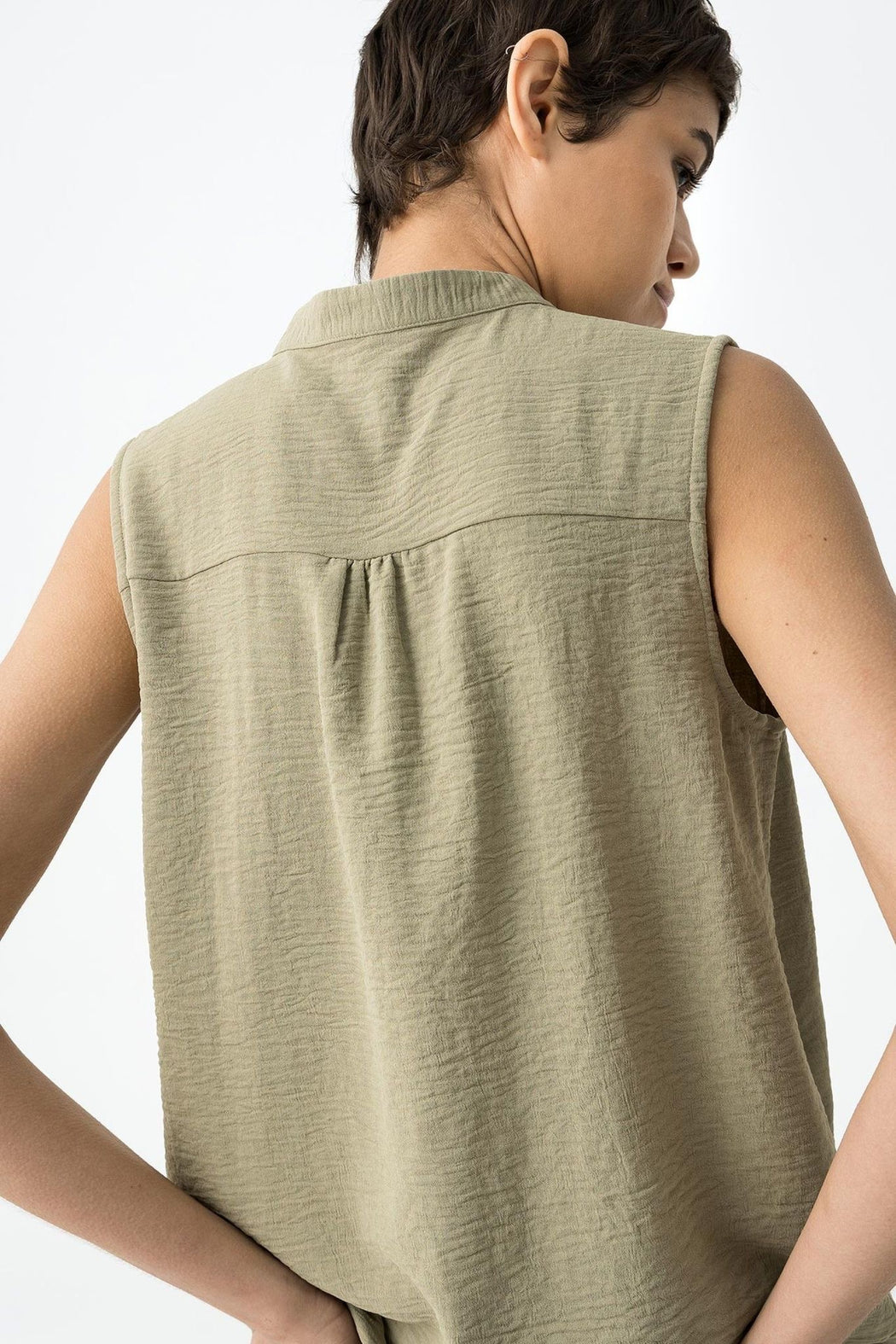 Hazel khaki blouse