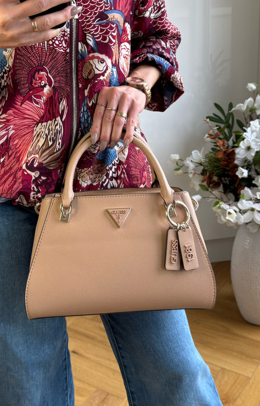 Guess beige noelle satchel bag ZG787907