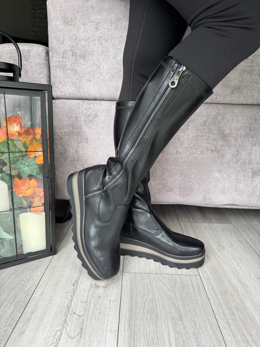 Bildale Schwarz Wedge Boots