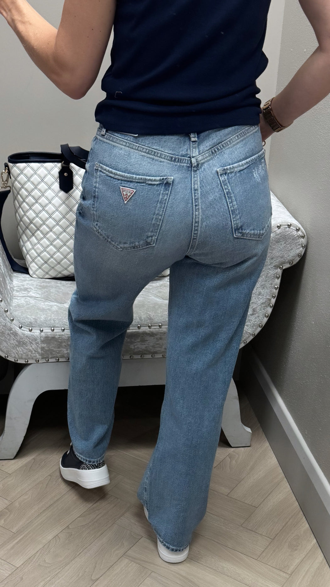Guess Jodi high rise wide leg jean