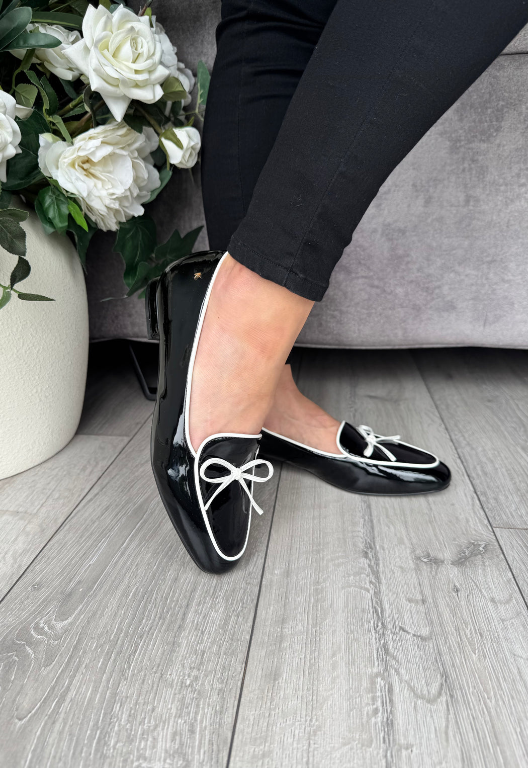 Flitton schwarz shine loafer